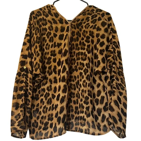 Leopard Print front to back Zipper - Picture 2 of 2